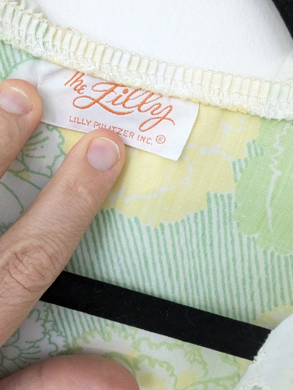 Lilly Pulitzer Vintage 1960/70's White Label Robe with Eyelet lace detail - Picture 4 of 6